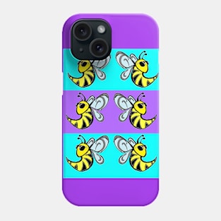 bee,bees,bumblebee,graffiti by LowEndGraphics Phone Case