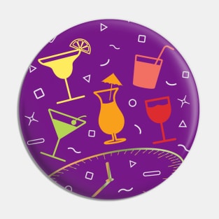 Happy Hour Cocktail Pin