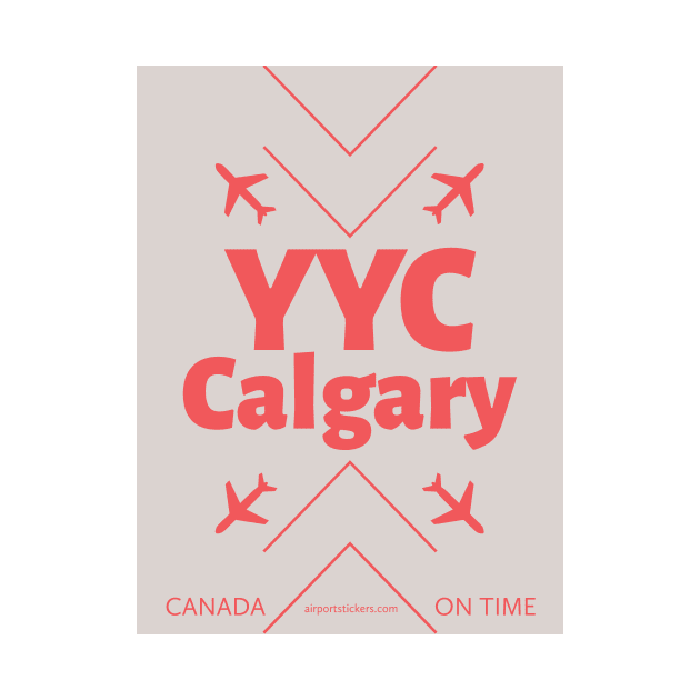 YYC Calgary aviation code 4102021 by Woohoo