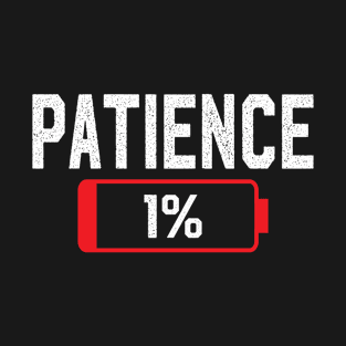 Battery Patience Work Stress Level T-Shirt