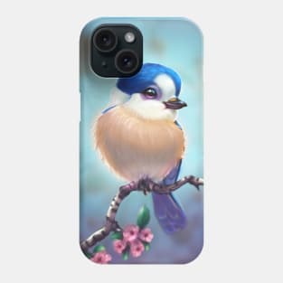 Blue headed bird Phone Case