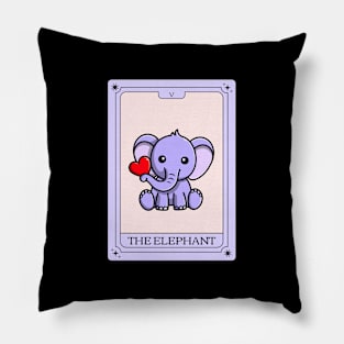 The elephant card Pillow