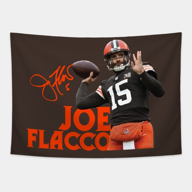 Joe Flacco Tapestry by CovpaTees