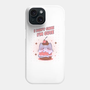 Cute cupcake cat Phone Case