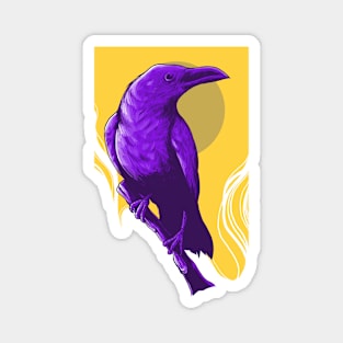 blue raven Magnet