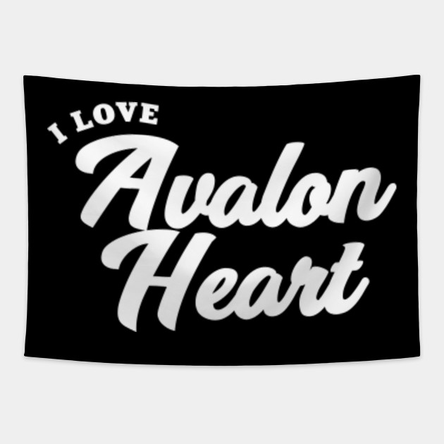 I Love Avalon Heart Porn Star Tapestry Teepublic