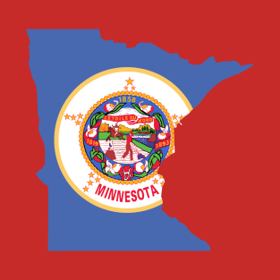 Minnesota Flag Map T-Shirt