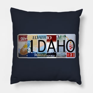 Idaho License Plates Pillow