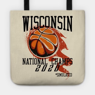 Wisconsin 2020 National Champs Simulated Tote