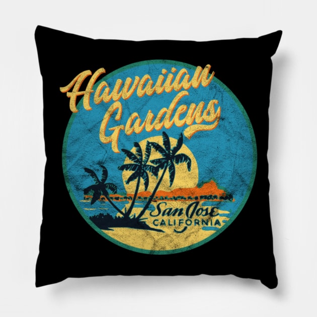 Hawaiian Gardens / Tiki Bar / Hawaiian Style Pillow by RCDBerlin