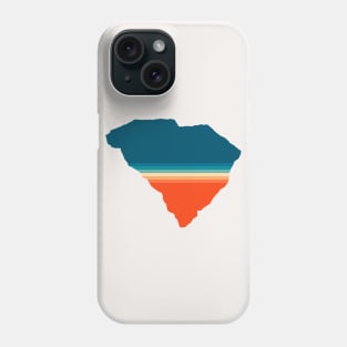 South Carolina State Retro Map Phone Case