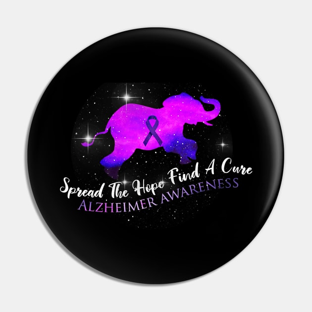 Alzheimer Awareness Spread The Hope Find A Cure Gift Pin by thuylinh8