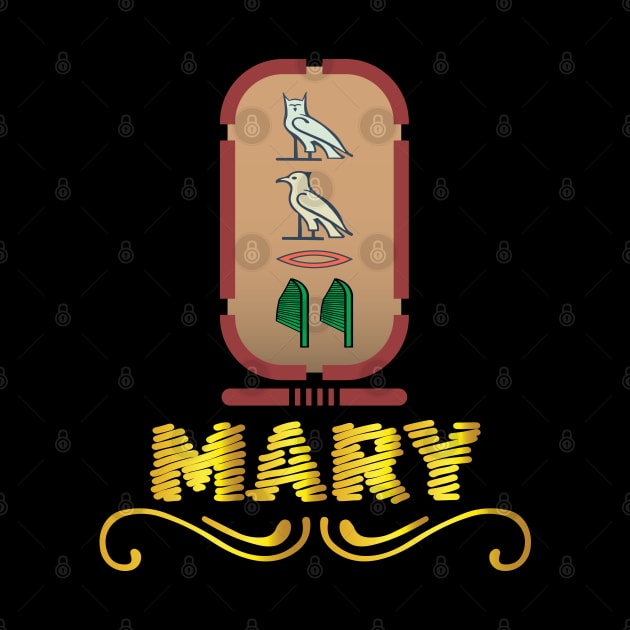 MARY-American names in hieroglyphic letters,  a Khartouch by egygraphics