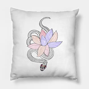 Snake with Lotus Pillow