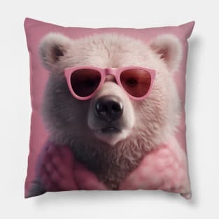 Pink Teddy Bear Pillow