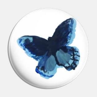 Black and Blue Butterfly Pin