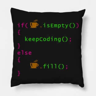 Coffee - coding syntax Pillow