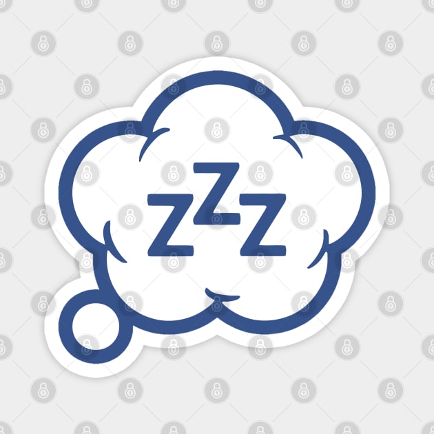 Sleep Cloud Symbol Illustration Magnet by Shirtbubble