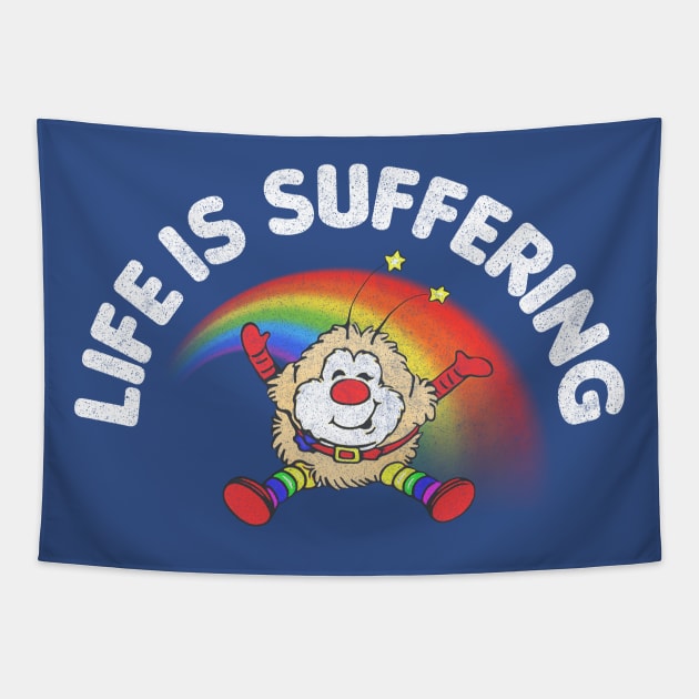 Life Is Suffering // Nihilist Design Tapestry by DankFutura