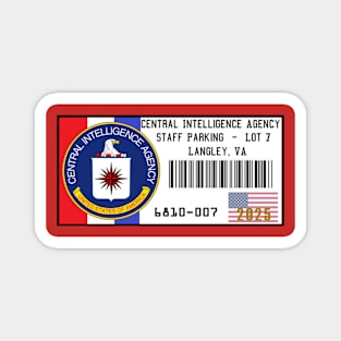 2025 CIA Headquarters Vehicle Parking Permit Magnet