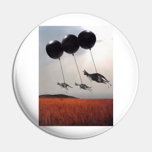 Black Balloons Pin