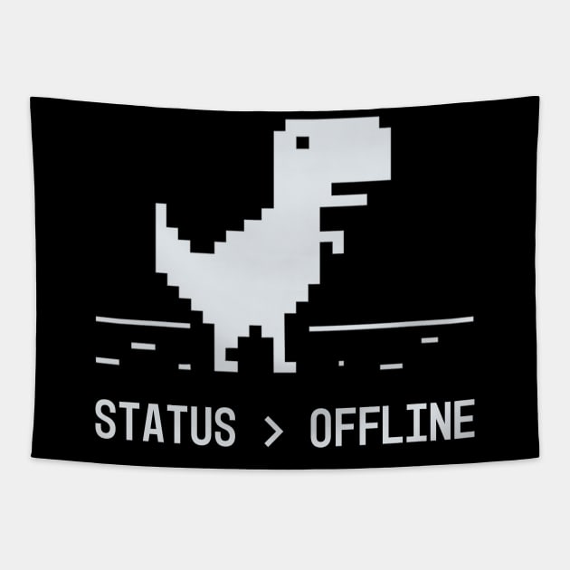 Developer Status Offline Tapestry by thedevtee