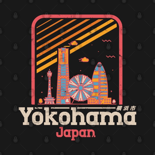 Yokohama, Japan City Vintage by Issho Ni