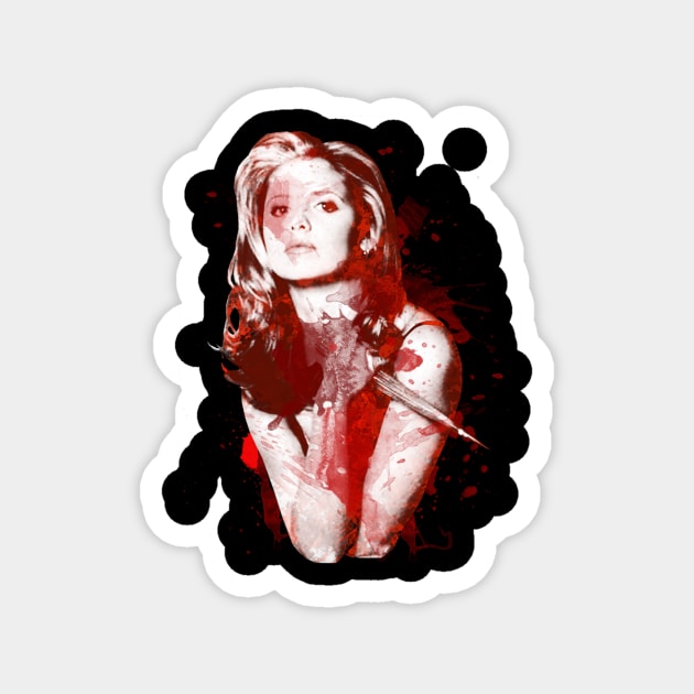 Splatter Buffy Magnet by Redtide