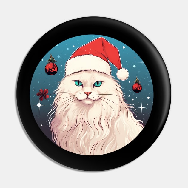 Turkish Angora Cat Xmas, Love Cats Pin by dukito