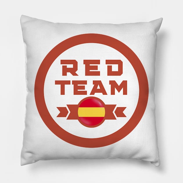 Cybersecurity Red Team Spain Gamification Badge CTF Pillow by FSEstyle