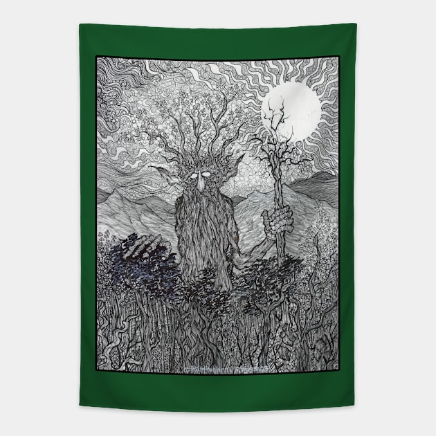 Ent - Lord of the Forest Tapestry by Christopher's Doodles