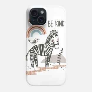 Be Kind Zebra - Safari Collection Phone Case