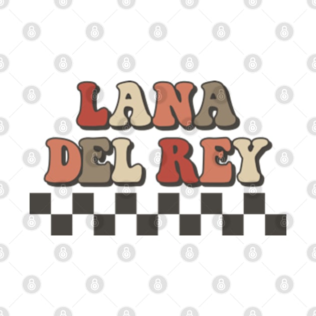 Lana Del Rey Checkered Retro Groovy Style by Time Travel Style