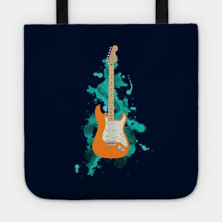 S-Style Electric Guitar Orange Color Tote