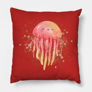 Watercolour jellyfish Pillow