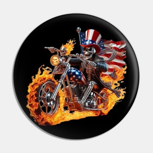 Patriot Skeleton Rider by focusln Pin