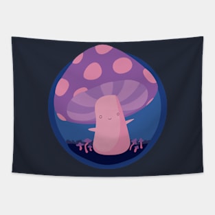 Bi Pride Mushroom Tapestry