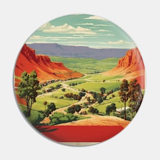 Goulburn Australia Vintage Travel Poster Tourism Art Pin