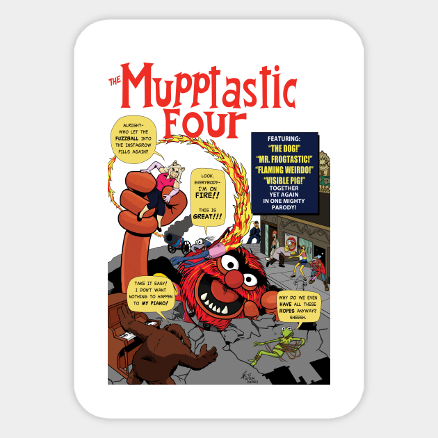 Mupptastic Four - Muppets - Sticker