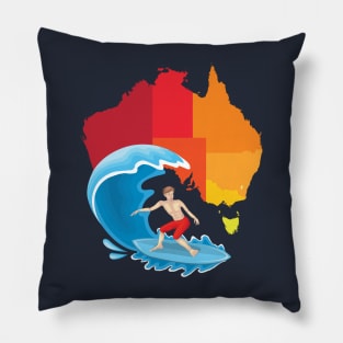 Australia surf board Pillow