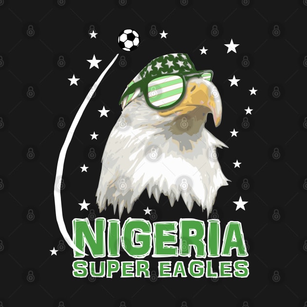 Nigeria Super Eagles Soccer T-Shirt by Nerd_art