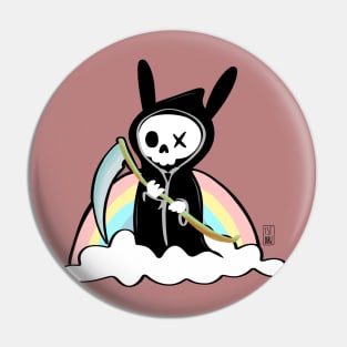 Kawaii Rainbow Death Creepy Cute Reaper Pastel Death Pin