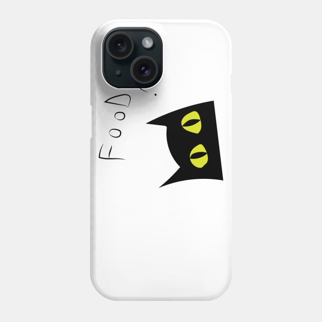 Food? asks the cat Phone Case by SkelBunny