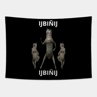 ijbiñij wolf dancing meme 3d animation group Tapestry