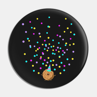 Cookie and confetti Pin