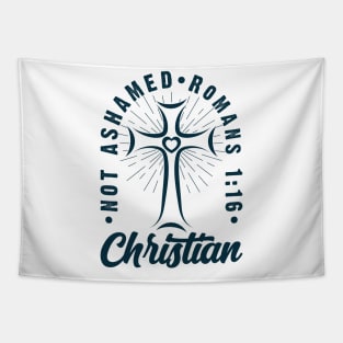 Not Ashamed Romans 1:16 | Christian Gift Tapestry