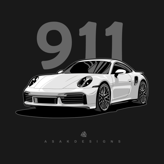 911 turbo illustration graphics by ASAKDESIGNS