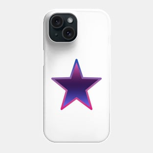 Bi+ Star (Omni Flag with upside-down Bi Flag outline) Phone Case