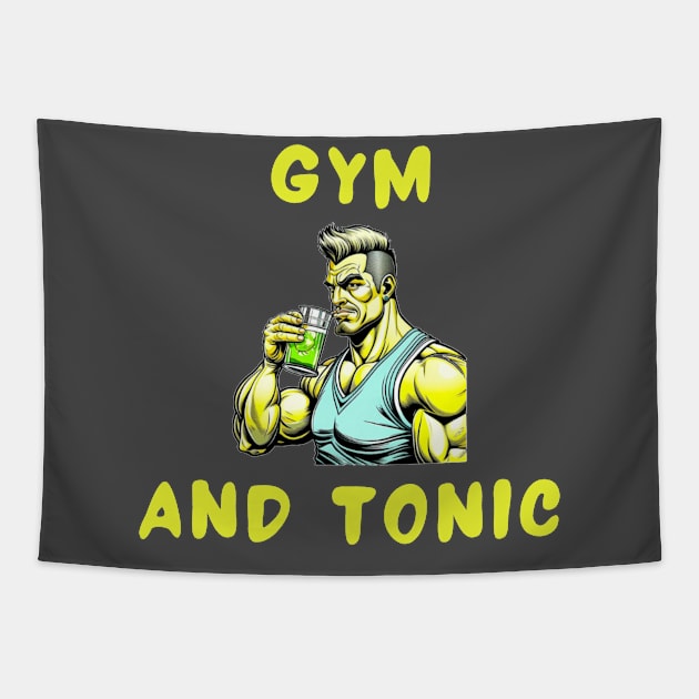 Gym and tonic Tapestry by IOANNISSKEVAS