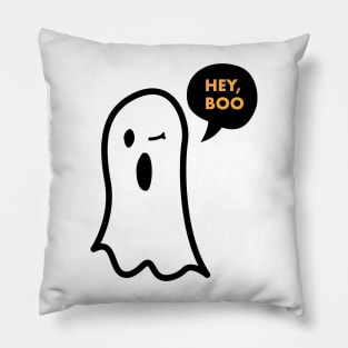 Hey, Boo! Halloween Ghost Pillow